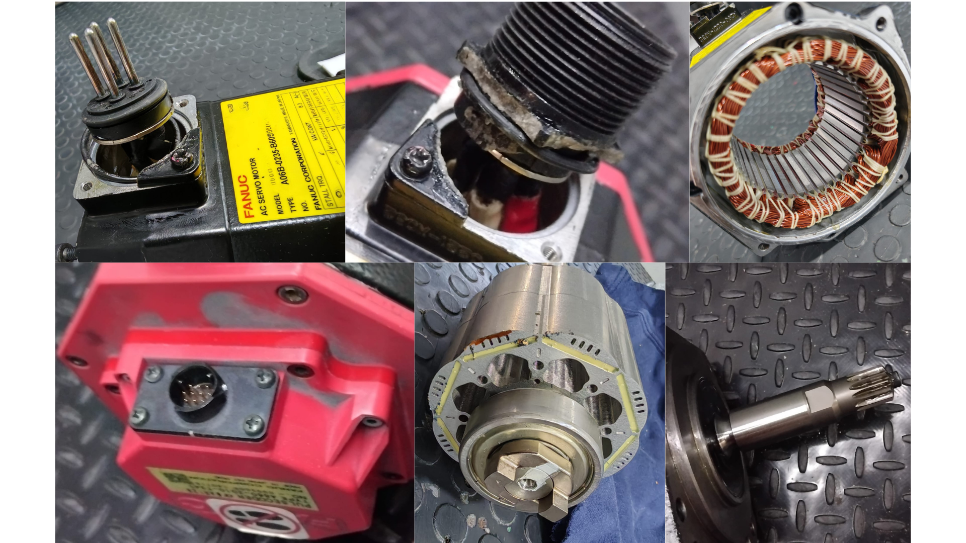 Servomotor Fanuc A06B-0235-8605#5000 entradas