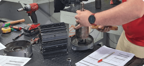 Reparación de servomotor