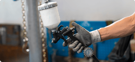 Pintura y reetiquetado de servomotor