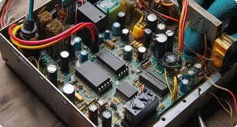 Pintura y reetiquetado de servomotor